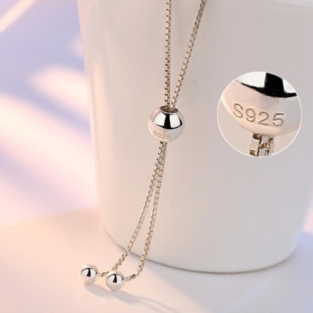 COPY - 925 Sterling Silver Diamond Tennis Net Bra… - Picture 3 of 6